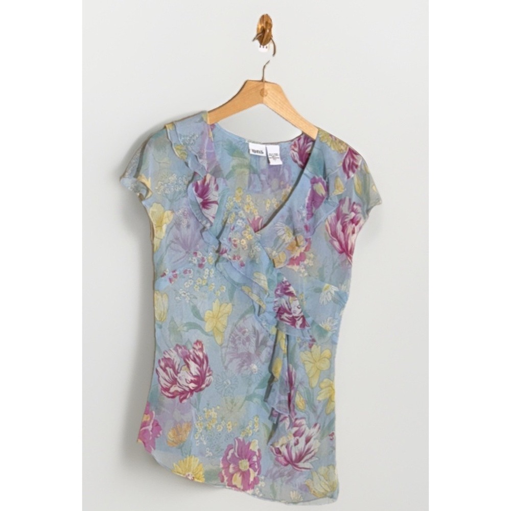 Y2K Women's Top S Floral Easter Spring Feminine Coquette Fairy Dainty